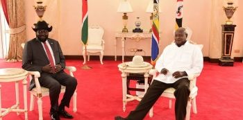 Museveni, Salva Kiir meet in Entebbe ahead of Sunday Peace talks in Khartoum 