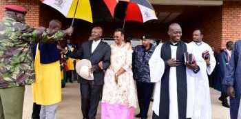 President Museveni, First Lady Spend 1st day of 2020 in Ntungamo, commend Christians for unity