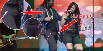 Bulge watch: Bebe Cool Betrayed By His Own PENIS While Dancing with Irene Ntale ... On Stage!