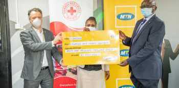 MTN Donates to Kasese Floods Victims