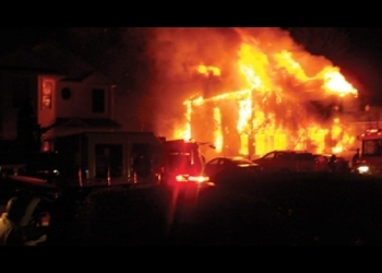 Unknown assailants set ten houses ablaze in Kikuube district