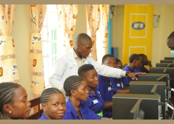 MTN Foundation Equips Kasese Youth Polytechnic VTI with A Digital Resource Center
