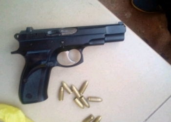Police recover gun from suspected armed thugs lynched by angry mob in Arua 