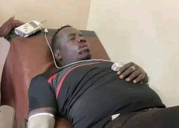 Media personality Mbaziira Tonny involved in a car accident.