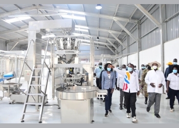 President Museveni Inspect Progress of Inspire Africa Coffee Factory Project