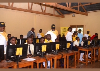 MTN Uganda fulfils pledge to St. Joseph’s Aid Society with computers, lavatories in ’30 Days of Y’ello Care’ Campaign