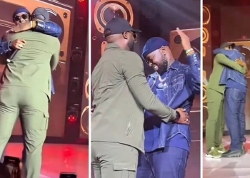 Eddy Kenzo, Hamza Ssebunya Cuddle At Serena Hotel