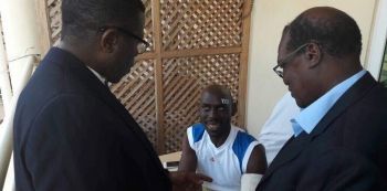 Buganda Katikiro Charles Peter Mayiga Visits SK Mbuga At Nakasero Hospital