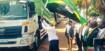 Kagina Commissions 40 trucks for Road maintenance - Photos
