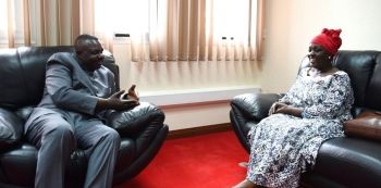 Speaker Oulanya And Kazibwe Meet On AU Job