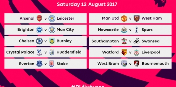 Premier League fixtures for 2017/18 released