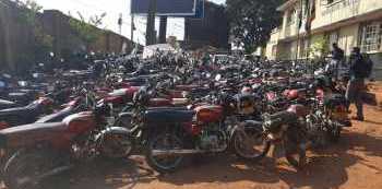 Over 200 Motorcycles impounded, riders, passengers arrested in Kampala Metropolitan