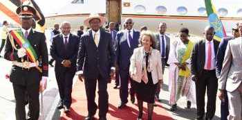 President Museveni in Addis Ababa for IGAD Summit
