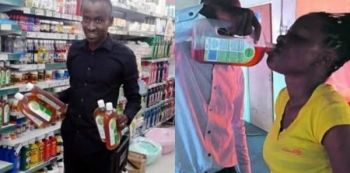 Pastor Makes Church Members drink Dettol, Seen buying more