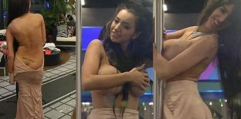 Shameless Big Brother UK Housemate Shocks Viewers After Pole-dancing TOPLESS on Live TV