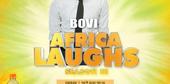 Celebrated Nigeria comedian Bovi is in town.