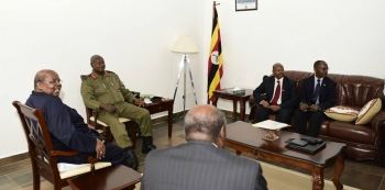 President Museveni, meets former Tanzanian leader Mkapa to discuss Burundi situation — Photos