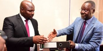 Finally; Katuntu hands over COSASE to Munyagwa