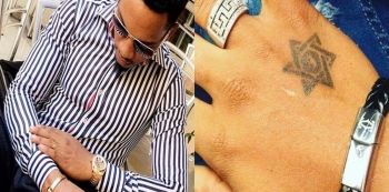 Photo: Illuminati??… Gospel Singer Exodus Shows Off His ‘Satanic’ Tattoo