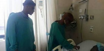 Nigerian Singer Kiss Daniels Visits Sitya Loss Dancer Patricia In Hospital