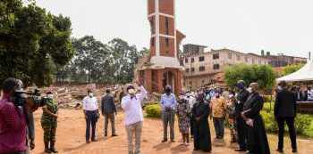 Museveni Joins war against City businessman over demolition of Ndeeba Church 