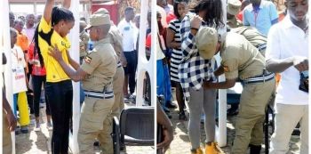 Policewoman Who Was Doing Check Up At Namboole Becomes An Internet Sensation