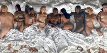 NSFW: Kanye West is in bed with NUDE Taylor Swift, Rihanna, Kim K, Amber Rose, Donald Trump, Bill Cosby & More in New Music Video