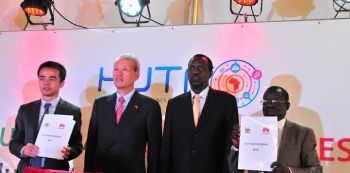 Huawei Uganda signs Memorandum of Understanding with the Ministry of ICT for technological collaboration.