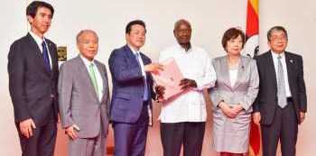 Museveni Meets, commends Japan for support to development projects