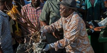Tanzanian President John Magufuli Cleans Streets On Independence Day