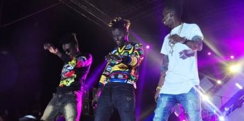 B2C Boys Clash With Security At #10YearsOfRAW