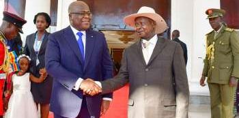 Tshisekedi praises Museveni as Knowledgeable, Wise leader in Africa