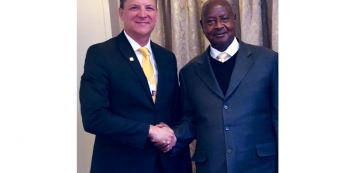 President Museveni Meets MTN Group CEO Rob Shuter