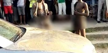 Drama as Two Suspected Car Thieves Strip Naked, Dance with Snakes in Mombasa