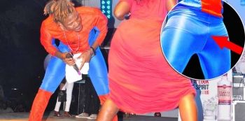 DJ Micheal Gets A Massive Erection On Stage ... Dancing with the famous Ass-Gifted Lady!