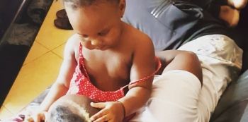 Baby Aamal Welcomes Kenzo Back From Hospital.