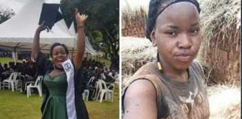 From Grass to Grace: Brick Layer Sharon Mbabazi graduates at Mutesa 1 Royal University