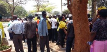 NRM Supporters Protest Parliament’s dumping of the Sekitolekko Bill