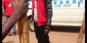 Bobi Wine Blocks Road For KCCA To Repair A Pothole..