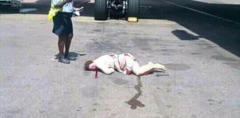 Tragedy as Air Hostess Falls off plane at Entebbe