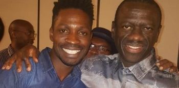 Bobi Wine Shares Light Moments Dr. Kiiza Besigye In Boston
