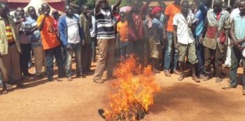 Youth arrested for burning NRM shirts