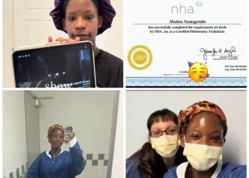 Bobi Wine's Daughter Shalom Becomes Certified Phlebotomy Technician