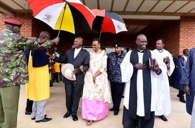 President Museveni, First Lady Spend 1st day of 2020 in Ntungamo, commend Christians for unity