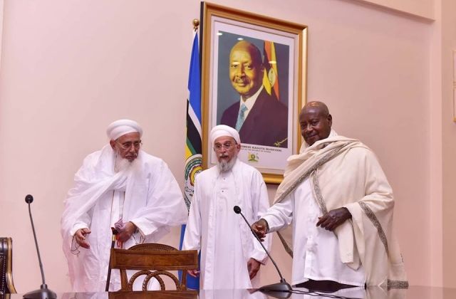 Bohra Muslim Community leader meets Museveni