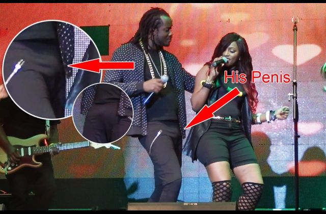 Bulge watch: Bebe Cool Betrayed By His Own PENIS While Dancing with Irene Ntale ... On Stage!