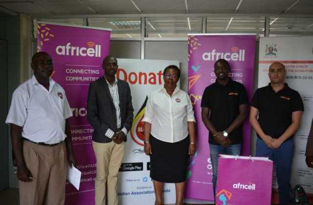 Africell Gifts Uganda Blood Transfusion Services with a Communications Package