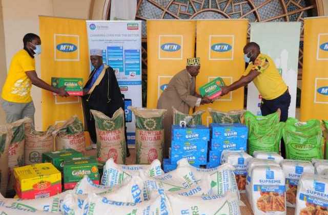 MTN Uganda starts distributing food and alms to the Muslim community as part of their support during Ramadhan