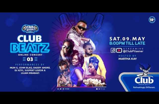 John Blaq, Lilian Mbabazi to Headline Club Beatz Online Concert On Saturday