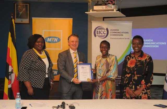 MTN Uganda and UCC Finally Sign the MTN UG  License Renewal Agreement